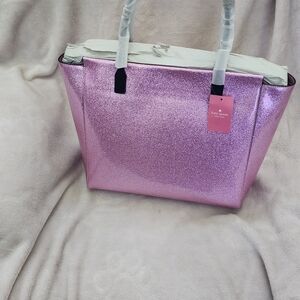Kate Spade Pink Glitter Tote Bag